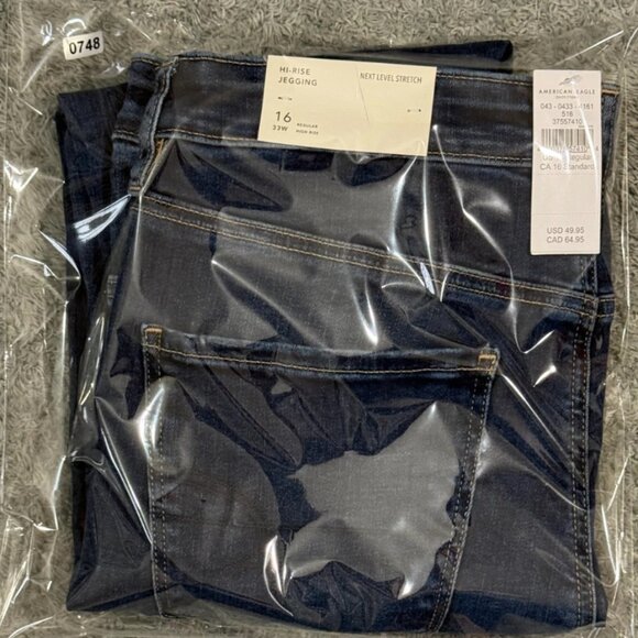 American Eagle Super Hi-Rise Jegging Jeans Women’s Sz 16 Next Level Stretch NWT - Picture 12 of 12